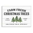 thumbnail image 1 of The Stupell Home Decor Collection White Planked Look Holiday Farm Fresh Christmas Trees Spruce and Fir Oversized Wall Plaque Art, 12.5 x 0.5 x 18.5, 1 of 5