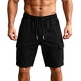 thumbnail image 5 of Mens Cargo Shorts Multi-Pockets Elastic Drawsrting Waist Outdoor Hiking Fihsing Short Pants Dad Gifts, 5 of 8