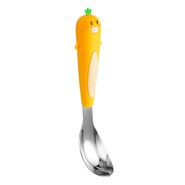Stainless Steel Fork And Spoon Set 18 cm Pink Children's Tableware With Ergonomic Handle For Kids Ages 3 To 6