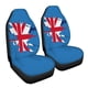 thumbnail image 4 of Funda para asiento de coche, tela elástica, transpirable y fina, 2 piezas, con respaldo alto, para asiento de coche, 4 of 9