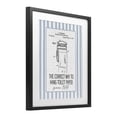 thumbnail image 3 of Stupell Industries Correct Way Toilet Paper Black Framed Print Under Glass design by Lettered and Lined, 16 x 13, 3 of 10