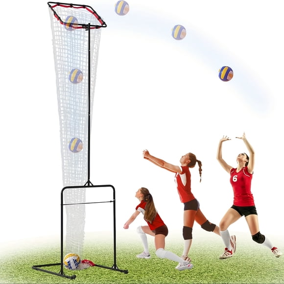 Volleyball Setter Training Net Equipment - 6 Angle and Height Adjustments VolleyballTarget Net for Passing Setting Training Practice Equipment Indoor and Outdoor,Portable Carrying Bag