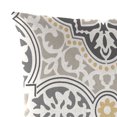 thumbnail image 3 of Jordan Manufacturing 12" x 18" Rave Grey Quatrefoil Rectangular Outdoor Lumbar Throw Pillow (2 Pack), 3 of 11