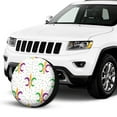 thumbnail image 4 of Kll Mardi Gras Carnival1 Tire Cover,Universal Wheel Tire Cover For Trailer, Rv, Suv, Truck,Camper And Many Vehicle,(17 Inch), 4 of 8