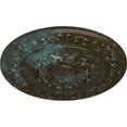 thumbnail image 3 of Ekena Millwork 27 3/4"OD x 2"P Sydney Ceiling Medallion (Fits Canopies up to 5 3/4"), Hand-Painted Bronze Blue Patina, 3 of 6