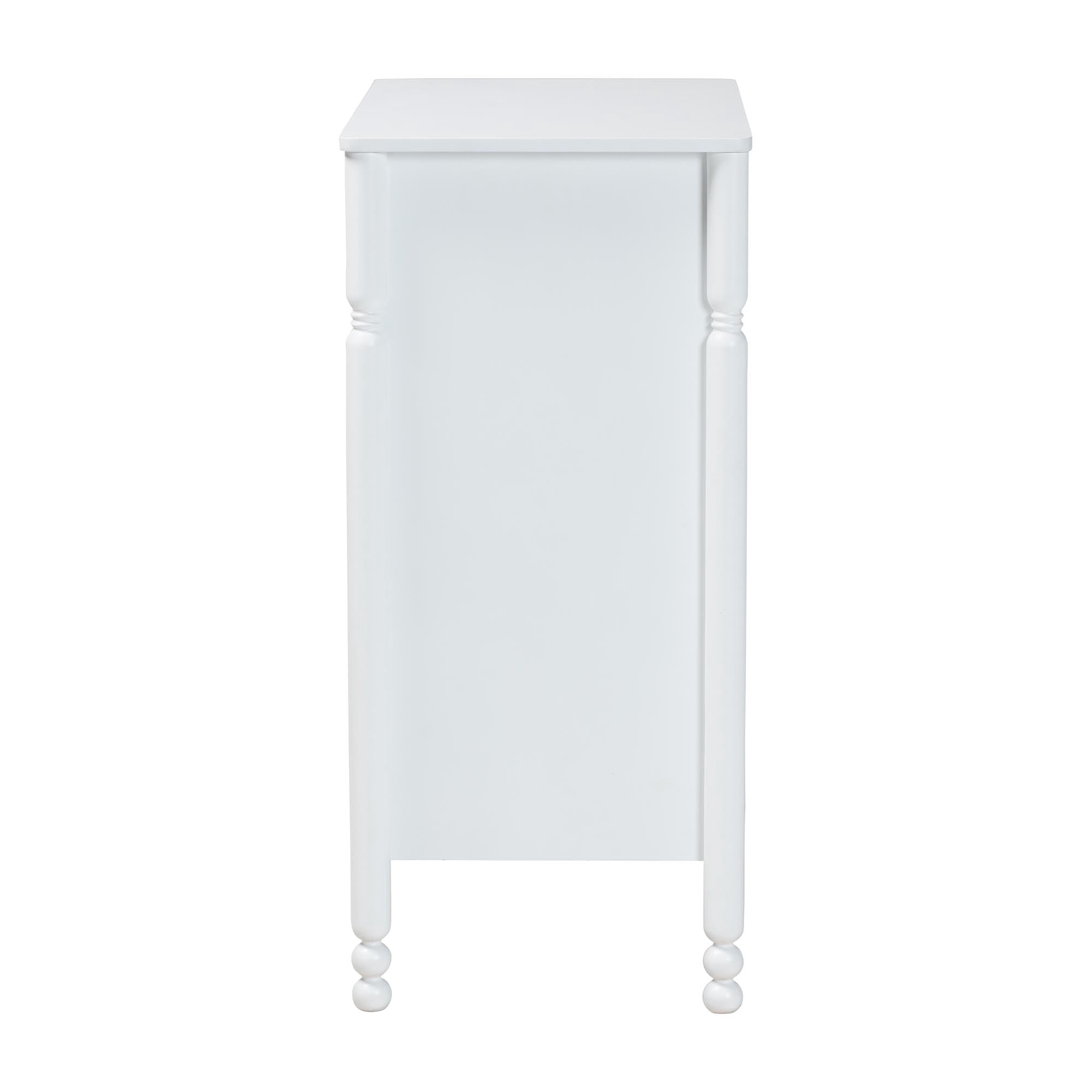 Baxton Studio Hoffman Modern Farmhouse Chest, 4-Drawer, White
