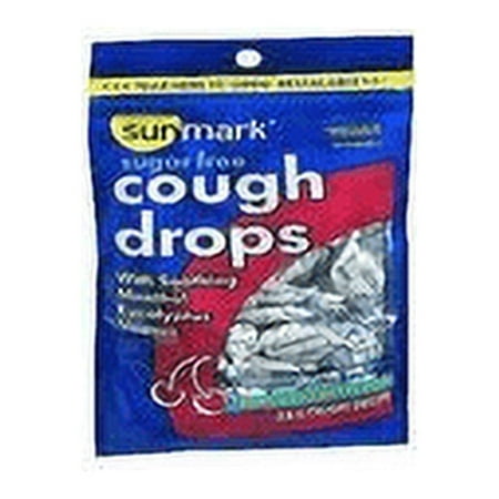Sunmark Sugar Free Cough Drops W/ Soothing Menthol Eucalyptus, 25ct, 5-Pack