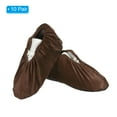 thumbnail image 3 of Unique Bargains Reusable Non Slip Shoe Covers, 10 Pairs Washable Thickened Boot Covers Soft Shoe Protectors, Dark Brown, 3 of 6