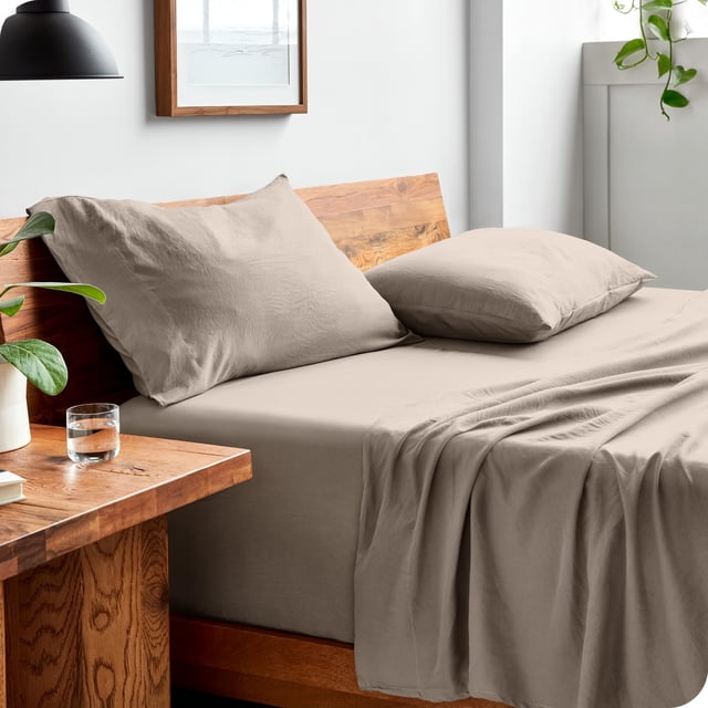 Juego de ropa de cama Bare Home King Luxury 1800 Ultrasoft Pebble