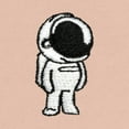 thumbnail image 2 of Dalix Astronaut Embroidered Fleece Cropped Hoodie Cold Fall Winter Women in Peach 2XL XX-Large, 2 of 5