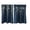 Blue, variant on Linnome Embroidered Short Curtains for Small Window Light Blocking Semi Curtains with Bow Tie Checkered Border 2 Panels 11.57 Inch