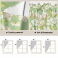 thumbnail image 5 of Spring Floral Swag Valances for Windows, Kitchen Window Curtains Over Sink, Watercolor Orchid Flowers Leaves Botanical Green Window Treatment Curtains for Living Room/Bedroom 2 Panel Sets 36"x45", 5 of 8