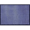 thumbnail image 1 of Ahgly Company Indoor Rectangle Checkered Blue Modern Area Rugs, 2' x 5', 1 of 4