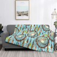 thumbnail image 6 of Throw Blanket for Couch - Boho Dreamcatcher 1 Soft Comfy Lightweight Cozy Warm Throw Blanket, Fuzzy Plush Flannel Blanket & Throws for Sofa and Bed All Season, 6 of 8