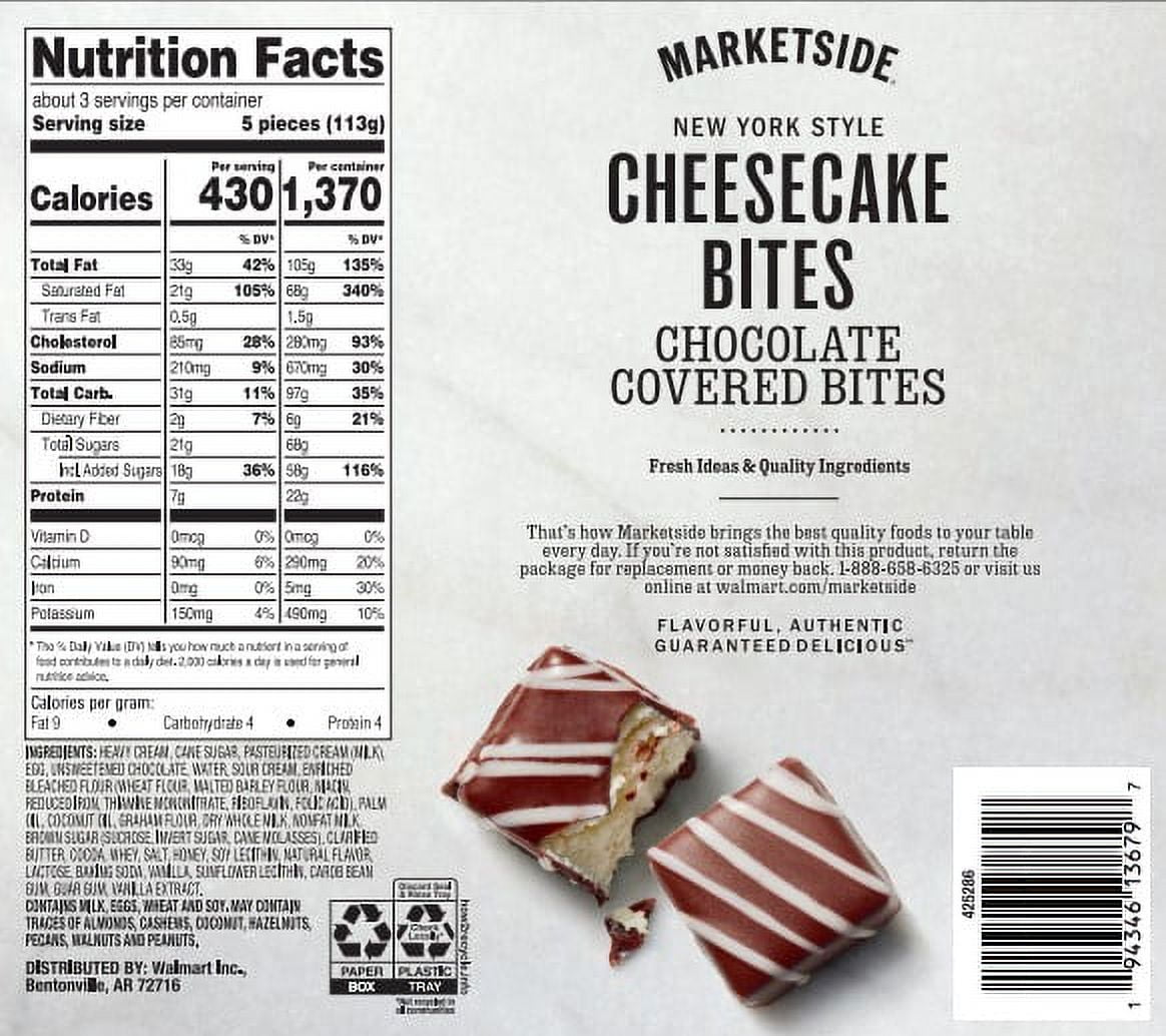 Marketside Dark Chocolate Covered Mini Cheesecake Bites