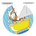 thumbnail image 2 of Yiaed Dog Takes a Bath in the Bathtub Print Christmas Tree Skirt , Tree SkirtsTree Mat for Christmas Winter Holiday Indoor Decorations-36", 2 of 7