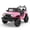 PINK, variant on Erinnyees Ride on Jeep Car 12V Kids Electric Vehicles with Parent Remote Control, Safety Belt,Forward and Reverse Functions,Battery Powered,Spring Suspension,Music and Lights-Pink