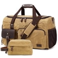 thumbnail image 1 of Bolsa de viaje SHENHU Weekender con compartimento para zapatos, color marrón, 1 of 8