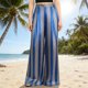 thumbnail image 2 of Traje Elástico Impreso de las Mujeres sin Mangas Desgaste de Vacaciones Ligero Tela de Satén Suave, 2 of 8