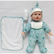 Goldberger Baby's First Baby Talker Interactive Baby Doll with Teal Outfit & Matching Cap