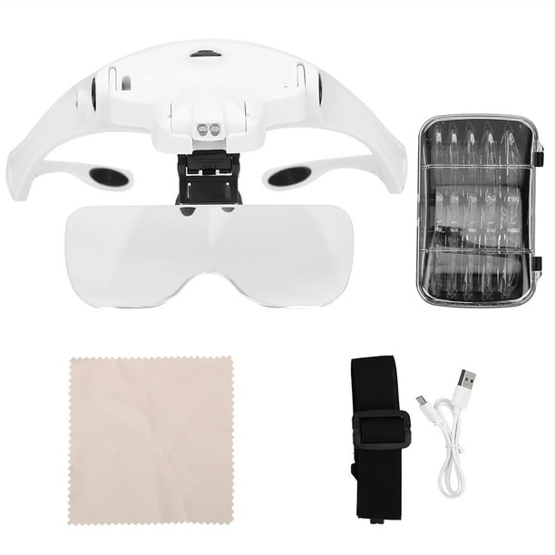 Head Mounted Magnifier,Head Mounted Magnifier Rechargeable Headband