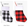 thumbnail image 6 of Christmas Stockings Drop Ornament Lattice Socks Gifts Bag Xmas Tree Fireplace Hanging Decoration Home Decor, 6 of 6