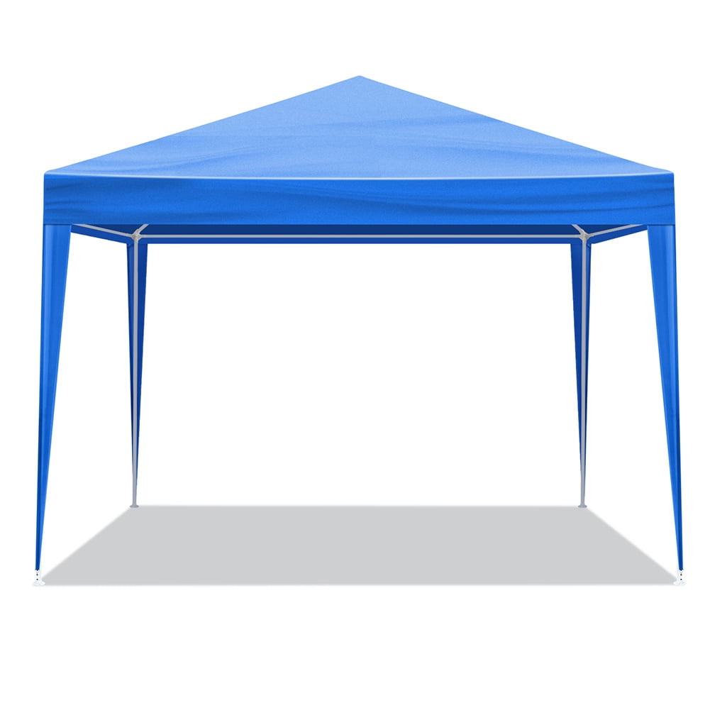 Aimee Lii 120" x120" Large Party Tent, Events Shelter Canopy Gazebo with 4 Side Walls, Shade Shelter for Weddings, Picnic, Blue