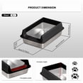 thumbnail image 5 of Stainless Steel Litter Box, Semi Enclosed High Side Cat Litter Box, Top Entry Litter Boxs for Senior Cats, Leak-Proof, Non-Sticky, Ideal for Indoor Cats Kitten, Black/XL, 5 of 6