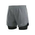 thumbnail image 3 of Lixada Lixada Men's 2-in-1 Running Shorts Quick Drying Breathable Active Training Exercise Jogging Cycling Shorts with Longer Liner, 3 of 7