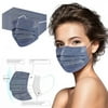 50 Disposable Face Masks Adult Glitter Mouth Nose Protection Breathable 3-Layer