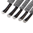 thumbnail image 5 of Gentry Choice Damascus Steel Kitchen Knives Set of 5 with Resin Black Handles, 5 of 7
