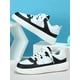 thumbnail image 2 of Women Two Tone Skate Shoes, Lace-up Front Sporty Sneakers, 2 of 5