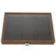 thumbnail image 1 of Joyero de madera con estuche de almacenamiento de joyería de joyería de joyería de tapa de tapa de vidrio, 1 of 6