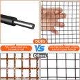 thumbnail image 4 of Studyset 6in*100ft Solar Panel Bird Guard, Critter Guard for Solar Panels, 1/2 Inch PVC Coated Galvanized Wire Mesh Roll Kit with 100pcs Fastener Clips, 100pcs Cable Ties, Cutting Scissors and Glove, 4 of 7