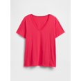 thumbnail image 4 of Camiseta GAP con cuello en V favorita para mujer, Summer Azalea XL, 4 of 4