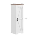 thumbnail image 7 of EGBHDSFT Farmhouse Accent Cabinet - 47.2" White Brown Floor Pantry Storage Cabinet, 7 of 7