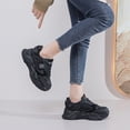 thumbnail image 4 of Zapatos casuales for mujer moda de estilo coreano, zapatos deportivas, negro, 4 of 7