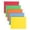 Yellow, variant on A4 Green Plastic Side Open Rotating Clip File Folder, Single Page Snap Closure Document Holder for Resume Report Office Paper Organization
