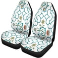 thumbnail image 2 of RYLABLUE Set of 2 Car Seat Covers Blue Abstract in Traditional Style Like Portuguese Tiles Azulejo Detail Universal Auto Front Seats Protector Fits for Car,SUV Sedan,Truck, 2 of 5