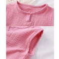 thumbnail image 5 of Favoffer Boys Girls Baby Solid Color 2 Piece Set Sleeveless Round Neck Double Layer Gauze Soft Breathable for Nursery Home Daily Holiday Moments Sizes 6M-6Y, 5 of 9