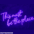 thumbnail image 2 of Craftnamesign This Must Be The Place Neon Sign, Wedding Decoration, Bedroom Wall Art, 2 of 5