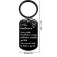 thumbnail image 4 of Inspirational Keychain, 3PC Little Reminders You Are Enough Key Rings, Engraved Positive Affirmation Gifts for Women Men Friends, Black, 4 of 5