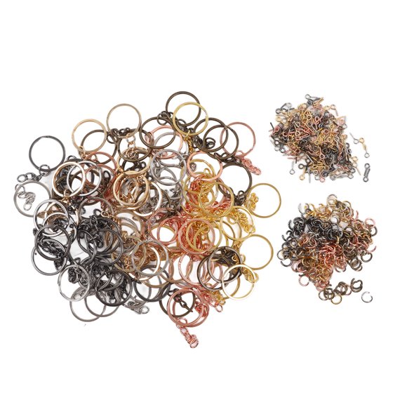 DIY Keychain Rings Kit,90 Pcs Key Chain Keychain Pendant Keychain Accessories Optimized for Excellence