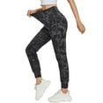 thumbnail image 2 of FEDTOSING Fit Joggers for Women High Waist Tapered Sweatpants Black Camo,up to Size XL, 2 of 6
