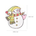 thumbnail image 2 of Frcolor 50Pcs Christmas Painted Wooden Buttons Mixed Cartoon Button DIY Sewing Button, 2 of 6