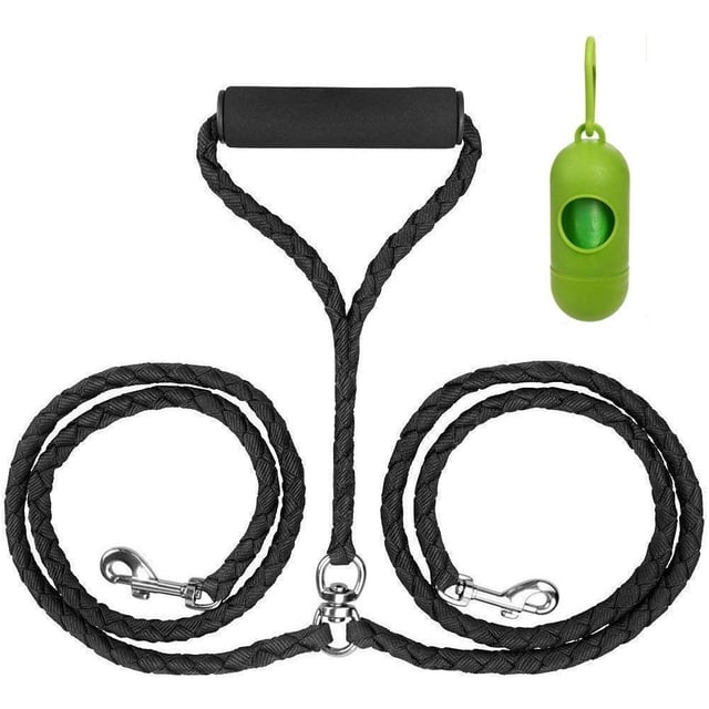Wolfi Correas Dobles Para Perro Mango Suave Y Porta Bolsas Wolfi Correa.Doble.V2