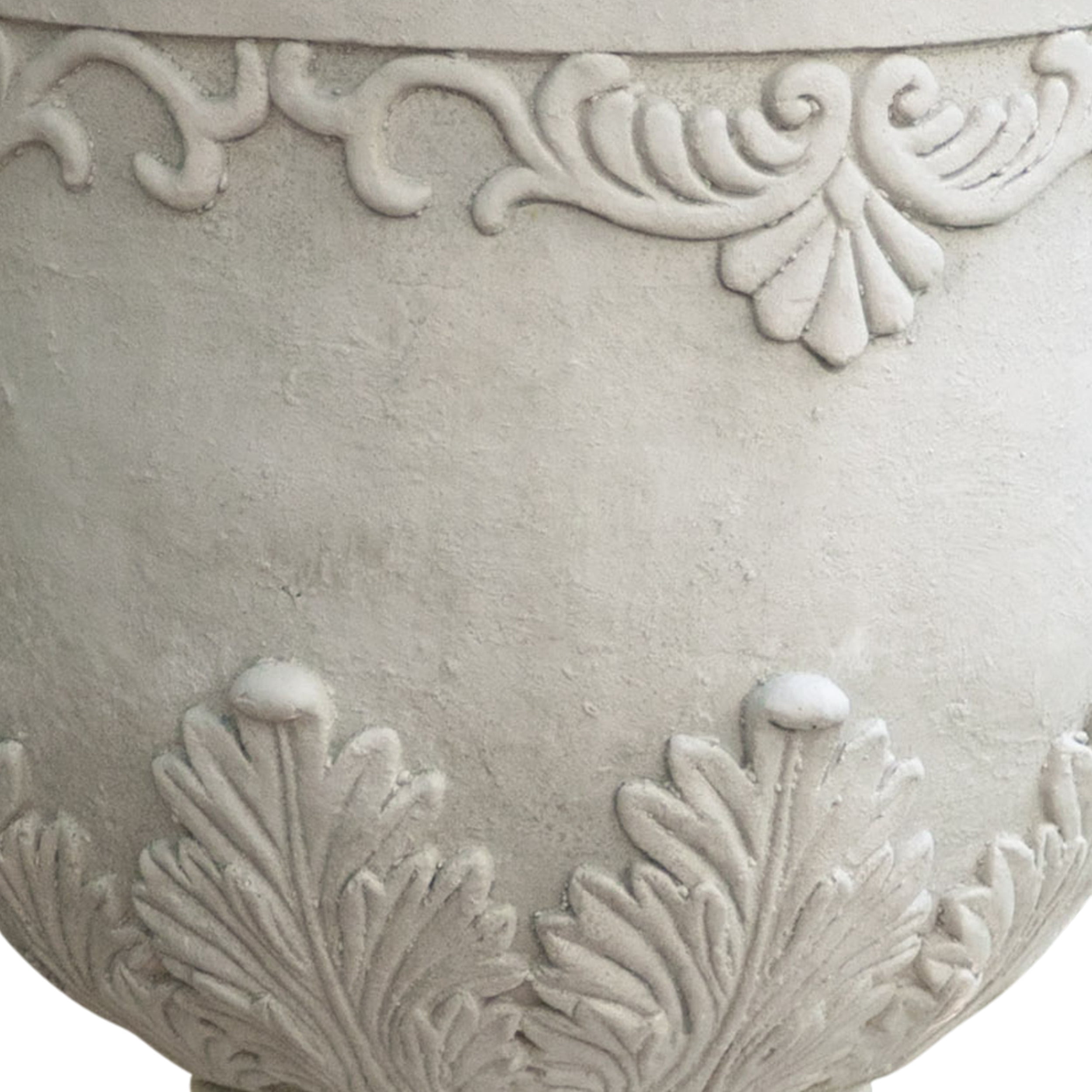 Noble House Lynette Antique Moroccan 20-inch Urn Planter, Antique White