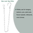 thumbnail image 4 of Unique Bargains 50cm Extension Lighting Chain S Hook Hanging Chains 2 Pack, 4 of 6