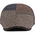thumbnail image 5 of CoCopeaunts Newsboy Cap Autumn Winter Beret Hat Men Women 6 Panels Patchwork Artist Painter Beret Hat Retro Flat Octagonal Cap, 5 of 7