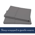 thumbnail image 6 of Color Sense 100% Cotton Percale Pillowcases – Breathable, Lightweight, Hotel-Quality - Cool & Crisp, Dark Gray, Standard, 6 of 14